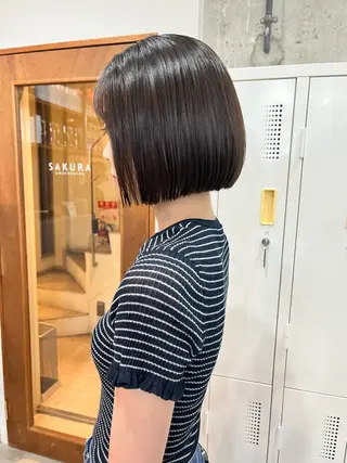 ショート ボブ×縮毛矯正 ryotaのヘアスタイル