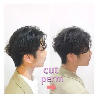 パーマ メンズ 木川 愛子のヘアスタイル