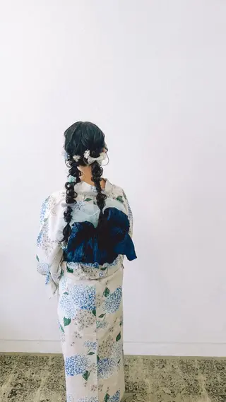 ヘアアレンジ ヘアメイク🌷 着付👘ハルのヘアスタイル