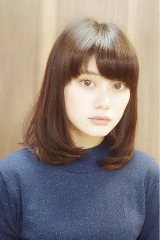 ミディアム カラー たまプラーザ駅 YAMATOのヘアスタイル