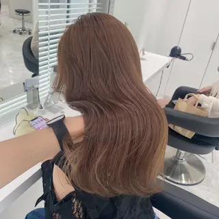 セミロング カラー センターパート特化 井上健太のヘアスタイル