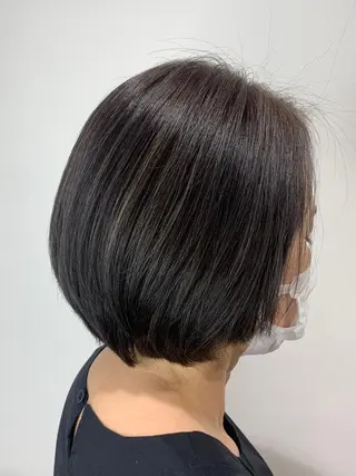 ショート ケアブリーチ、パーマ 田中千隼のヘアスタイル
