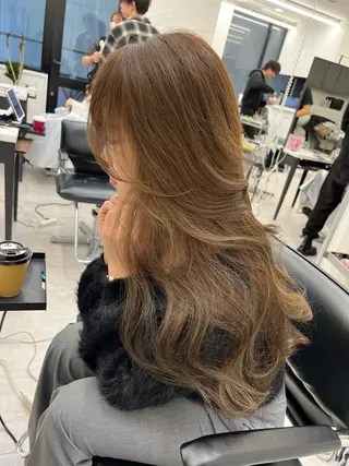ロング カラー 映える顔まわり/前髪 特化 💗 ユキマのヘアスタイル