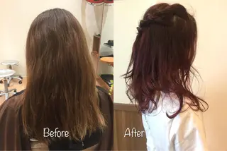ロング 庄嶋 彩香のヘアスタイル