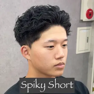ショート パーマ ヘアアレンジ メンズ MENIN メンズ サロン　望月　涼太のヘアスタイル