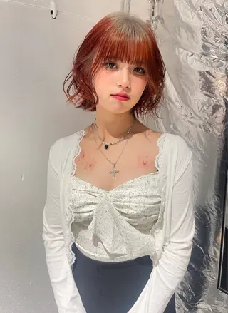 ミディアム カラー 似合わせカット/ naokoのヘアスタイル