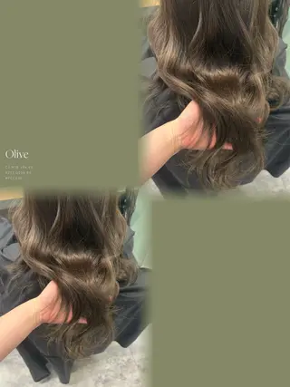 ミディアム カラー チャコ|暖色 |ボブ•レイヤーのヘアスタイル
