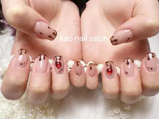 ネイル kao nail マグネット/長さだしのネイルデザイン
