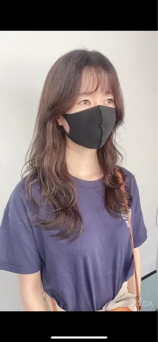 ロング カラー チヒョ🦋 韓国hair🇰🇷のヘアスタイル