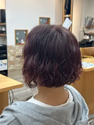 カラー パーマ Reina ♡のヘアスタイル
