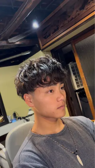 ミディアム メンズ 中西 弘樹のヘアスタイル