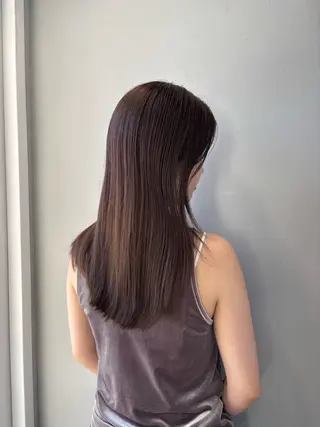 セミロング 𝐀𝐦𝐞𝐫𝐢 /透明感カラーのヘアスタイル