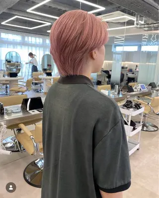 ショート カラー 暖色カラー hinaka.のヘアスタイル