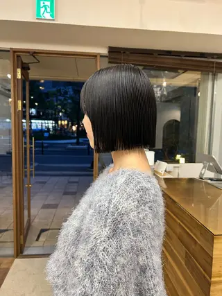 ミディアム 透明感カラー/ボブ/ meruのヘアスタイル