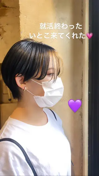 ショート カラー マンツーマン 美容師💚コウブチのヘアスタイル