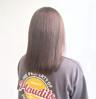 カラー 🫒🫒ブリーチなし 艶カラー🫒ヤマシロのヘアスタイル