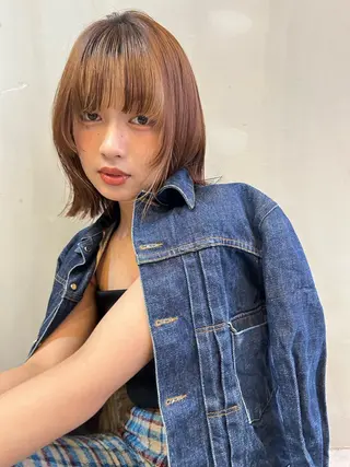 ショート カラー ショート/ボブ/ 心斎橋/宮脇美奈のヘアスタイル