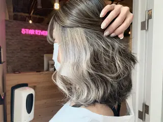 カラー ヘアカラー&縮毛矯正 STAR☆RIVERのヘアスタイル