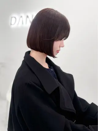 ショート カラー ヘアアレンジ 縮毛矯正🤍 盛れるボブ/ひかりのヘアスタイル