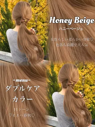 ロング カラー 盛れる顔周り✨韓国式 レイヤーkanatoのヘアスタイル