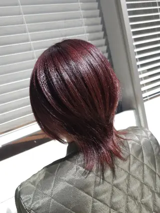 カラー ミディアム フジタミキ ✨メテオ TR、ヘッドスパのヘアスタイル