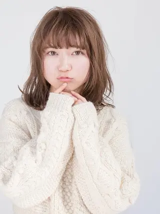 ミディアム 永野 良一のヘアスタイル