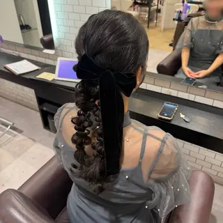 ロング ヘアアレンジ 🎀ヘアアレンジ 🎀ななみのヘアスタイル