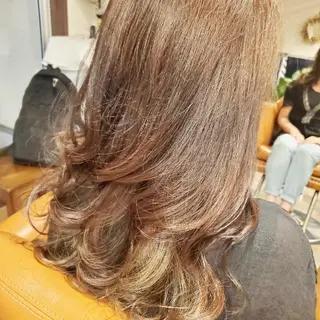 ロング カラー spa hair ark 富井直美のヘアスタイル