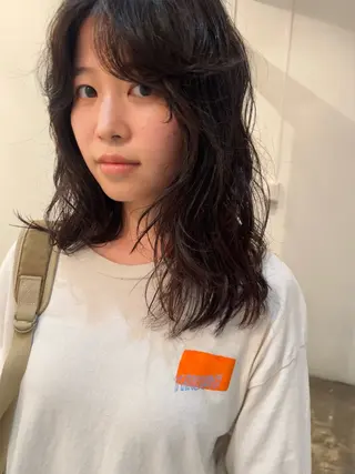 ミディアム パーマ 三谷はるな /名古屋/本山のヘアスタイル