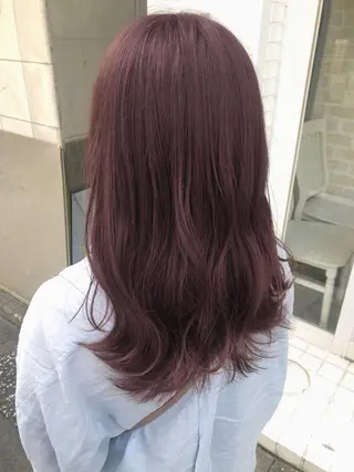 セミロング カラー 透明感カラー│ レイヤーヘア中居美樹のヘアスタイル
