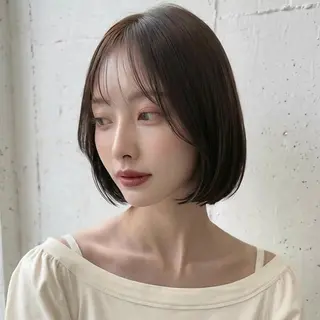 ショート 庭木華瑠🐾ボブ🧡 透明感カラー✨のヘアスタイル