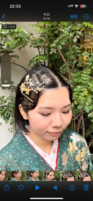 ミディアム 早稲田 千尋のヘアスタイル
