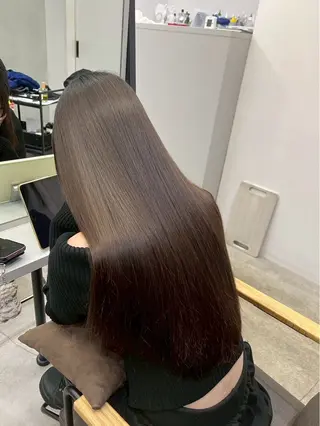 ロング パーマ ハイトーンカラー が絶対可愛い✨泰聖✨のヘアスタイル