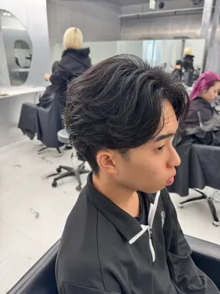 ショート パーマ メンズ パーマ/カラー/ 特化🍇こ〜へい🍇のヘアスタイル