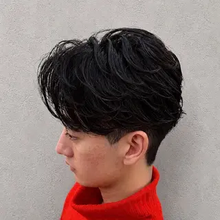 メンズ パーマ メンズサロン｜京都｜ 波巻きパーマ｜れいなのヘアスタイル