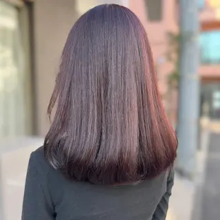 セミロング カラー ブリーチなしカラー kana🐱のヘアスタイル