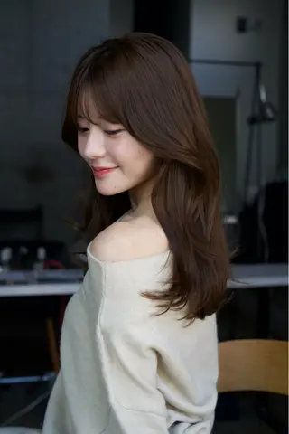 ロング カラー ヘアアレンジ 縮毛矯正特化 指名No.1shunのヘアスタイル