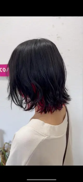 ミディアム カラー Brandnew 東生駒本店小川タスクのヘアスタイル