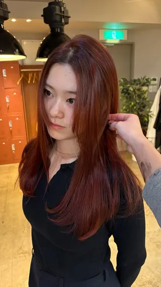 ロング ★梅田お洒落カラー ちどり★のヘアスタイル