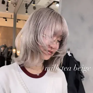 ミディアム カラー 💜ハイトーン💛 マジカルかいちゃんのヘアスタイル