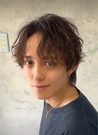 パーマ メンズ特化パーマ& カラー🔥浅野士稀のヘアスタイル