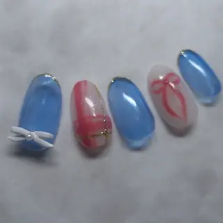ネイル AGnail 富永 /ちゅるん韓国ネイルのネイルデザイン