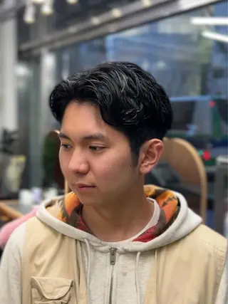 ショート パーマ メンズ 大人スタイル 太田のヘアスタイル