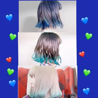 ミディアム カラー 新宿駅近♡個室 ♡関口三都季🌜のヘアスタイル