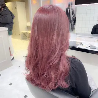 カラー girlな暖色ヘア 🪽🫧ハルナ🎀のヘアスタイル