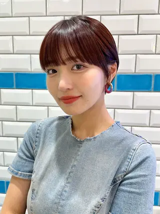 ショート カラー パーマ ヘアアレンジ メンズ 新宿/髪質改善/ボブ 韓国レイヤー大重聖斗のヘアスタイル