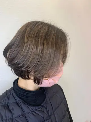 ショート カラー ヘアカラー&縮毛矯正 STAR☆RIVERのヘアスタイル