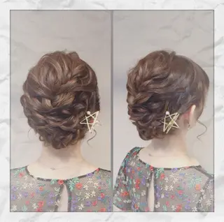 ミディアム ヘアアレンジ ヘアセット/着付け 𓇼 まつもと𓇼のその他イメージ