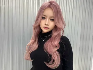ロング カラー ピンク🎀/ベージ ュ🧸🥞/ユウキのヘアスタイル