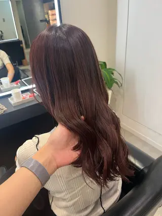 ロング カラー 顔周りレイヤー 髪質改善 / AYUのヘアスタイル